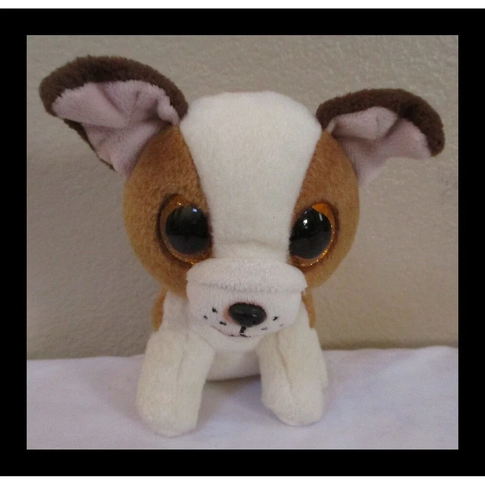 Ty Beanie Boos Hugo The Brown & White Dog NO TAG
